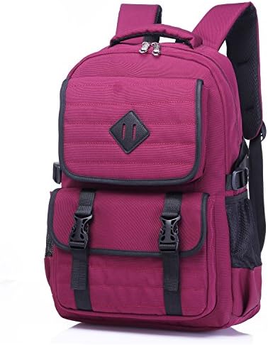 High School Backpack For Gilrs Water Resistance Lightweight Bookbag (Purple)