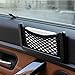TraderPlus Universal Auto Car Seat Side Back Pocket Storage Organizer Nylon Net Bag Phone Holder Black 5.9
