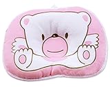 niceeshop(TM) Pink Bear Soft Cotton Baby Infant Toddler Sleeping Flat Head Support Pillow Positioner