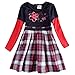Novatx Winter Fall Fashion Layered Check Pattern Girls Dress H6081 Navy (4/5y)
