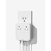 USB C Charger Block,Slim Flat USB Wall Charger Plug with 2 Outlet Ports,Multi USB C Charging Power Adapter for Home Travel Office School (20W)