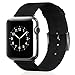 Apple Watch Band, JETech 42mm Genuine Leather Strap Wrist Band Replacement w/ Metal Clasp for Apple Watch All Models 42mm (Black) - 2100