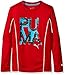 PUMA Boys' Big P-U-M-A Letter Top, Fierce Red, Medium (10/12)