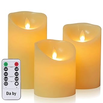 Sompex Flame Led Echtwachskerzen 4er Set Extra Klein Mit Timer Und Fernbedienung 35129 4 36090 Emero De