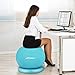 Trideer Exercise Ball Chair, 65cm&75cm Stability Ball Ring & Pump, Flexible Seating, Improves Balance, Core Strength & Posture (Office & Home & Classroom) (Ball Ring (Turkis), 65cm)