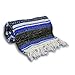 YogaAccessories Traditional Mexican Yoga Blanket - Dark Blue