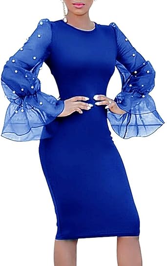 bell sleeve lace cocktail dress