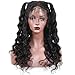 Eayon Hair Loose Curly Full Lace Human Hair Wigs-Glueless 130% Density Brazilian Virgin Remy Wigs with Baby Hair for Black Women Natural Color 14Inch