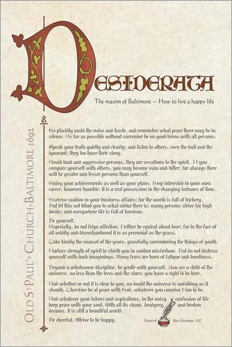 Posterlounge Canvas print 20 x 30 cm: Desiderata English 4 by Dirk h. Wendt - ready-to-hang wall picture, stretched on canvas frame, printed image on pure canvas fabric, canvas print