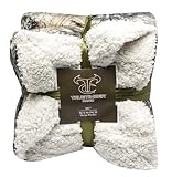 True Timber Sherpa Throw 50 x 60 (Camo Green HTC Fall)