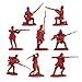 LOD Revolutionary War British Light Infantry - 16 Red Soldier Figures 1:32 Scale