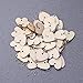 50pcs Heart Wooden Slices with 50 Iron Set for Birthday Reminder Hanging Wooden Plaque Board DIY Calendar Accessories Home Decoration (Burlywood)