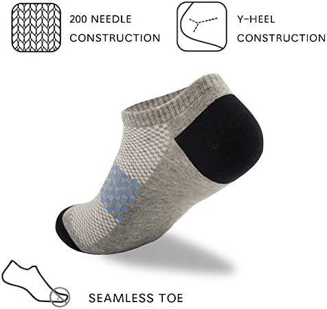 YingDi No Show Low Cut Athletic Antibacterial Socks for Men and Women - pack of 2/4/6 pairs