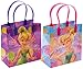 Disney Tinkerbell Reusable Premium Party Favor Goodie Small Gift Bags 12 (12 Bags)