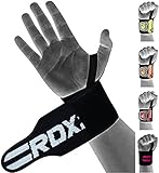 RDX Weight Lifting Wrist Support Wraps with Thumb Loop | Elasticated Straps for Strength Training, Powerlifting, Bodybuilding, Gymnastics, Workout and Xfit Exercise