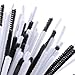 Caydo 200 Pieces Black and White Pipe Cleaners Chenille Stem 6 mm x 12 Inch, Smooth Processing at Both Ends, Safe and Humanized Design for DIY Art Craft Decorations