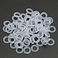 ELEGIANT 150Pcs Wei&szlig; Silikon O-Ring Tastenkappe Keycap Switch D&auml;mpfer White Keycap Rubber O-Ring Switch Dampeners f&uuml;r Cherry MX Switch keyboard