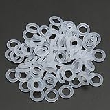 ELEGIANT 150Pcs Wei&szlig; Silikon O-Ring Tastenkappe Keycap Switch D&auml;mpfer White Keycap Rubber O-Ring Switch Dampeners f&uuml;r Cherry MX Switch keyboard