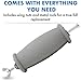 Pivit Crutch Foam Hand Grips | Gray | 2 Pack | Replacement Cushion Handles Kit Includes Metal Rods & Wing Nuts | Hand Pads for Underarm Crutches | Premium Padding Designed to Upgrade Not Just Replace