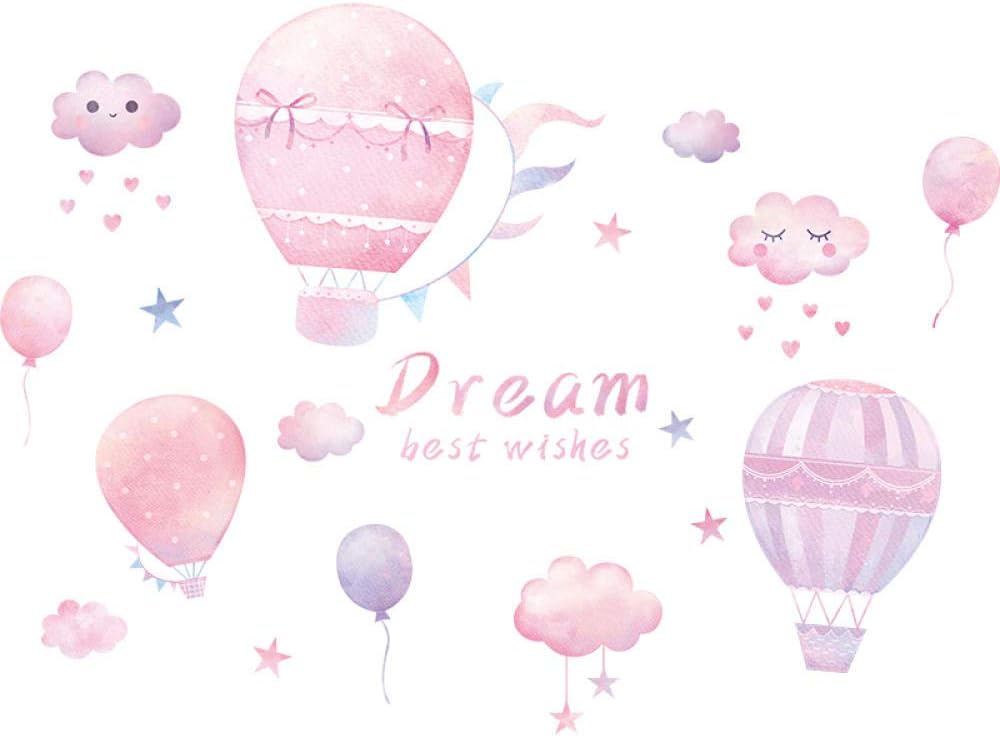 YFKSLAY Cartoon room decorations girl bedroom stickers wallpaper self-adhesive background wall wall stickers-Xinmeng Wish_Extra Large