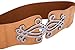 Retro Vintage Brown Belts Women Elastic Waist Belt Size L CL0415-5