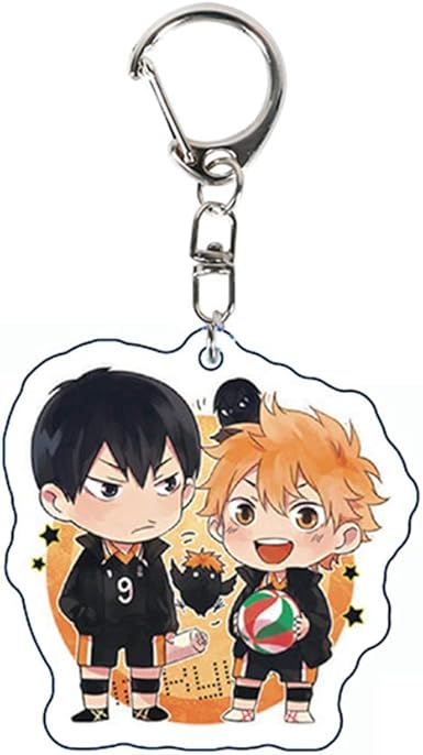 Amazon Com Chutoral Haikyuu Keychain Hinata Shoyo Anime Cartoon Key Rings Pendant Hanging Ornament Style 04 H01 Sports Outdoors