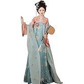 Chinese Hanfu Dress for Women, Chinese Vintage Embroidery Traditional Clothing, Chinese Dance Art Performance Costume