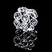 Feyarl Set of 8pcs Sparkly Napkin Rings Crystal Table Dinner Napkin Holders for Wedding Centerpieces Party Special Occasions Festival Decoration