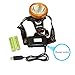 Odear Headlamp LED 3 Modes Headlight Powered Helmet Light with Rechargeable Batteries for Outdoor Hiking Camping Riding Fishing Hunting