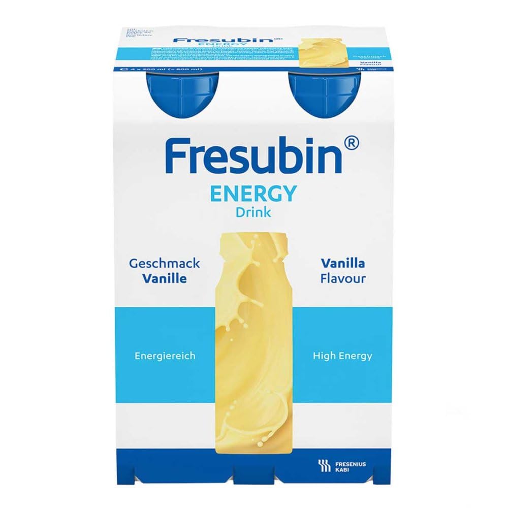Fresenius Kabi FRESUBIN Energy Drink Vanilla Water Bottle, 200 ML, 1er Pack (1 x 2.75 kg x 4)