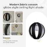 MiniSun Modern Pink Fabric Cocoon Pendant Light Shade 29cm view 2