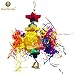 Luffy Star Shredder Bird Toy, 9×6 Inches, Brightly Colored Playtoy of Rattan, Wood and Shredded Paper, Safe for Small and Medium Parrots, Cockatiels, Lovebirds and Finchesthumb 1