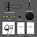 [Designed for Sport] MRS LONG Y2 Bluetooth Headphones, Best Wireless Headphones with Microphone, HD Stereo Waterproof Secure Fit Noise Cancelling Wireless Bluetooth Earbuds for Men Women(Black)