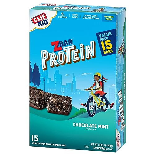 ZBAR PROTEIN – CHOCOLATE FLAVORED MINT – CRISPY SNACK BARS – MADE WITH ORGANIC OATS – NON-GMO – 5G PROTEIN – GLUTEN FREE PROTEIN BARS (15 PACK)
