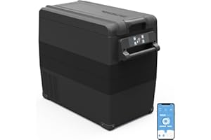 Alpicool NCF55 Portable Fridge Freezer,12 Volt Car Refrigerator, 52 Quart (49.4 Liter) Fast Cooling 12V Car Fridge -4℉~68℉,for Outdoor, Camping, RV, Truck