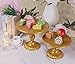 White Cake Stand,Round Metal Antique Cupcake Holder,Dessert Cupcake Stand/Display/Plate for Wedding Birthday&Party - Cake Stands - Cake Plate (Gold)