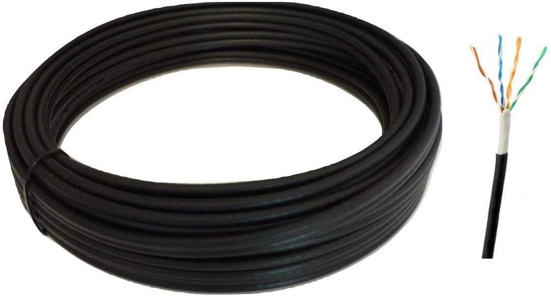 25m Premium Cat5e UTP External SOLID COPPER Lined Network Cable Outdoor