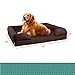 Petlo Orthopedic Pet Sofa Bed – Dog, Cat or Puppy Memory Foam Mattress Comfortable Couch for Pets with Removable Washable Cover (Large – 36″ x 28″ x 9″, Chocolate Brown)thumb 3