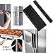 2 Pack Refrigerator Door Handle Cover Kitchen Appliance Decor Handles Anti-Skid Protector Fridge, Oven Keep Off Fingerprints,Food Stains (Black)
