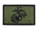 USMC EGA Patch Fully Embroidered United States Marine Corps Tactical Velcro Morale Tags (Green and Black)