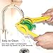HEYFIT Citrus Juicer Hand Lemon Juicer Manual Lemon Lime Squeezer Metal Citrus Press Orange Juice Extractor Yellow