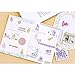 Washi Paper Stiker Set (4 Pack, 160 Pieces) Kawaii Girl Boy Daily Life Sports Emotion Feelings Dating Adhesive Sticker Decorative Label for Scrapbooking Art Project Stationery DIY Craft Planner