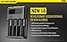 Nitecore NEW i4 2016 Intellicharger Smart Battery Charger for Li-ion IMR Ni-MH NiCd with LightJunction 18650 Battery Case