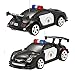 Joyin Toy RC Remote Radio Control Mini Micro Racing Police Car Pocket Race Car Toy with LED Light and Siren Sound