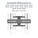 Fleximounts A21 47-84 inch Big TV Wall Mount Bracket Full Motion Swivel Tilt Flat Screens, up to 90 inch