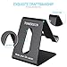 Tomersun Metal Cell Phone Stand, Tablet Stand, Phone Holder, Cradle, Dock, Compatible for All Smartphones(Black)