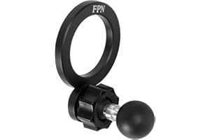 FPN Magnetic Phone Holder Base for RAM Mounts, 1" (25mm) Ball Mount for Magsafe iPhone 17/16/15/14/13/12 Series, Compatible with RAM B Size Double Socket Arm