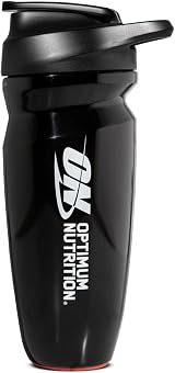 Optimum Nutrition Opti-Lock Shaker Bottle 700 ml Leak Proof Lid Flip Cap view 1