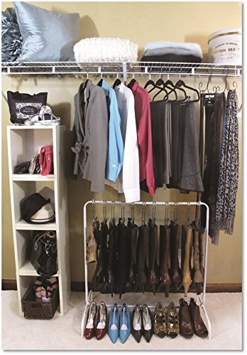 The Boot Rack-Short (35") Garment & Boot Rack - Fits in Most Closets (Includes 6 Boot Hangers) (The Boot Rack with 6 Gripz Hangers) - Thumbnail 7