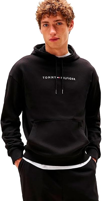 Uomo Felpa con Cappuccio, Nero (Black), M — foto 1 di 5